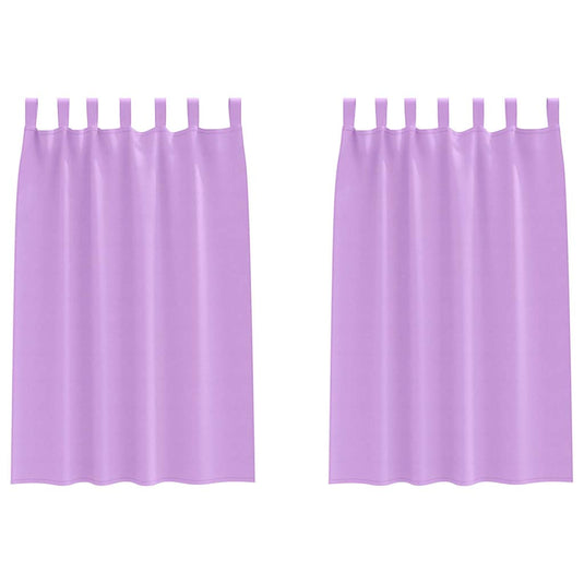 Vidaxl zwart-out gordijnen met ringen 2 pcs paars 175 x 140 cm