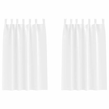 Vidaxl zwart-out gordijnen met ringen 2 pcs puur wit 175 x 140 cm
