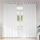 Vidaxl zwart-out gordijnen met ringen 2 pcs puur wit 260 x 140 cm