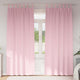 Vidaxl zwart-out gordijnen met ringen 2 pcs babyroze 245 x 140 cm
