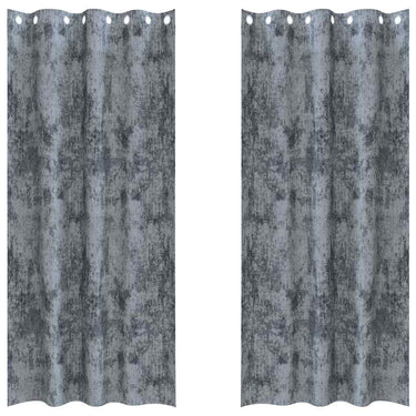 Vidaxl velvet gordijnen 2 pcs zilvergrijs 225 x 140 cm fluweel