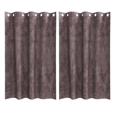 Vidaxl velvet gordijnen met gordijnen 2 pcs bruin 175 x 140 cm fluweel
