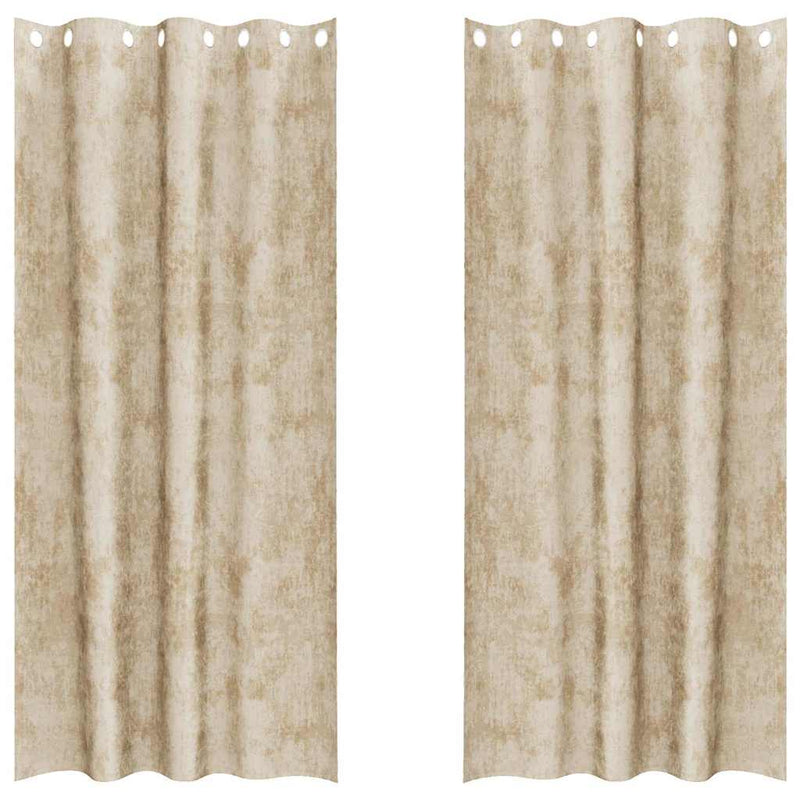 ギャラリービューアに画像をロードする, Vidaxl velvet gordijnen met gordijnen 2 pcs crème 245 x 140 cm fluweel
