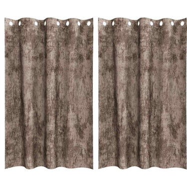 Vidaxl velvet gordijnen 2 pcs cappuccino 175 x 140 cm fluweel
