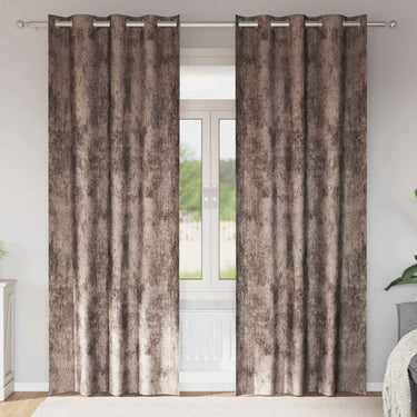 Vidaxl velvet gordijnen 2 pcs cappuccino 225 x 140 cm fluweel