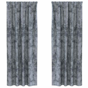 Vidaxl velvet gordijnen 2 pcs zilvergrijs 260 x 140 cm fluweel