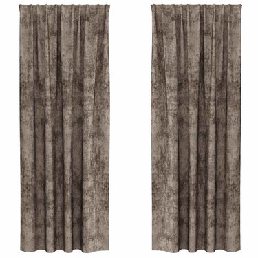 Vidaxl velvet gordijnen 2 pcs cappuccino 245 x 140 cm fluweel