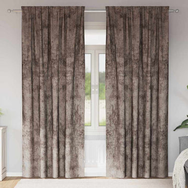 Vidaxl velvet gordijnen 2 pcs cappuccino 260 x 140 cm fluweel