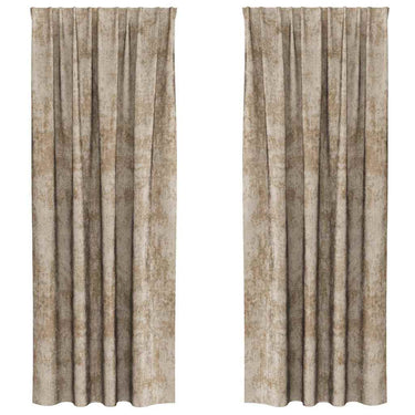Vidaxl velvet gordijnen 2 pcs champagne 245 x 140 cm fluweel