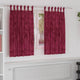 Vidaxl velvet gordijnen 2 pcs wijnrood 140 x 140 cm fluweel