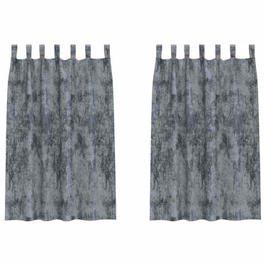 Vidaxl velvet gordijnen 2 pcs zilvergrijs 175 x 140 cm fluweel