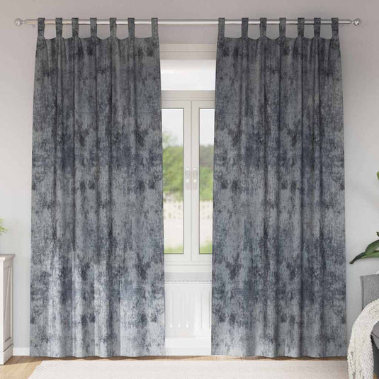 Vidaxl velvet gordijnen 2 pcs zilvergrijs 260 x 140 cm fluweel