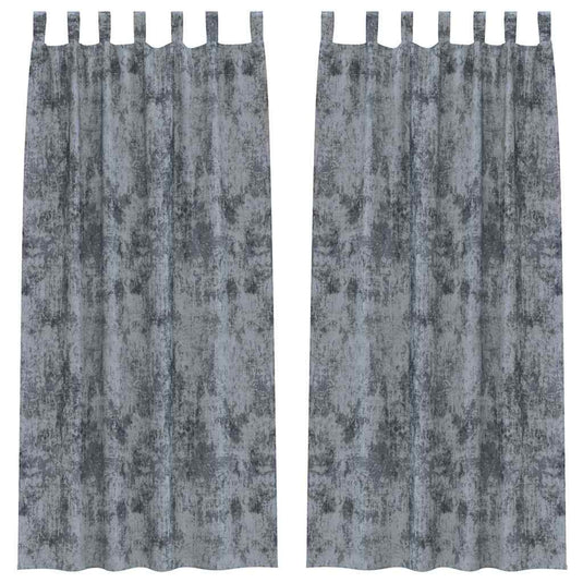 Vidaxl velvet gordijnen 2 pcs zilvergrijs 260 x 140 cm fluweel