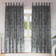 Vidaxl velvet gordijnen met gordijnen 2 pcs grijs 260 x 140 cm fluweel