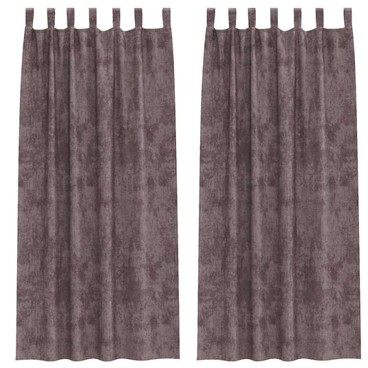 Vidaxl velvet gordijnen met gordijnen 2 pcs bruin 245 x 140 cm fluweel