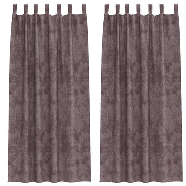 Vidaxl velvet gordijnen met gordijnen 2 pcs bruin 260 x 140 cm fluweel