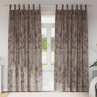 Vidaxl velvet gordijnen 2 pcs cappuccino 225 x 140 cm fluweel
