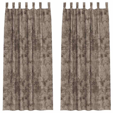 Vidaxl velvet gordijnen 2 pcs cappuccino 245 x 140 cm fluweel
