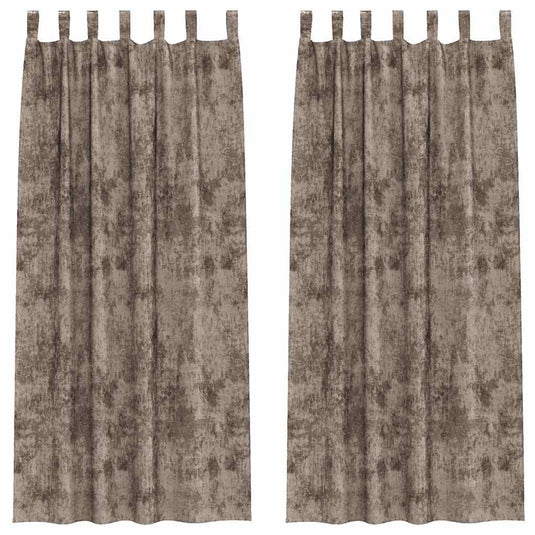 Vidaxl velvet gordijnen 2 pcs cappuccino 245 x 140 cm fluweel