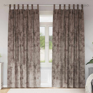 Vidaxl velvet gordijnen 2 pcs cappuccino 260 x 140 cm fluweel