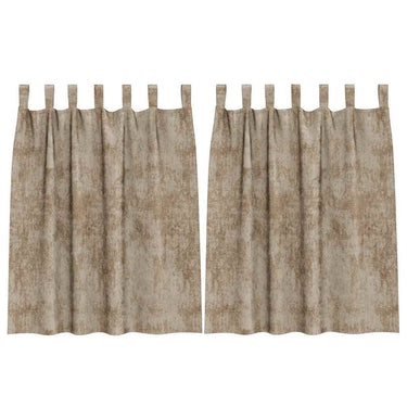Vidaxl velvet gordijnen 2 pcs champagne 140 x 140 cm fluweel