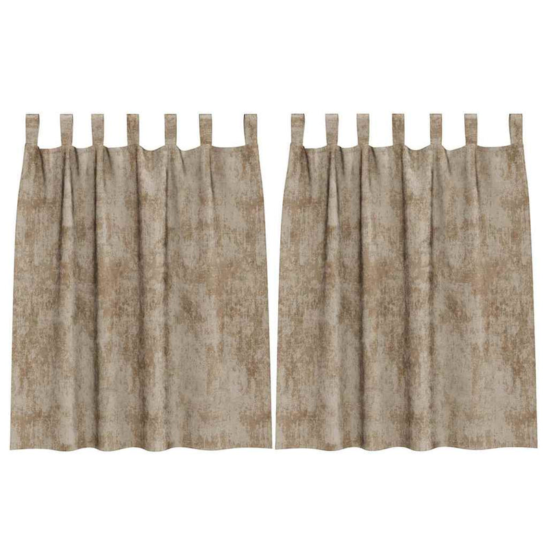 Afbeelding laden in galerijviewer, Vidaxl velvet gordijnen 2 pcs champagne 140 x 140 cm fluweel
