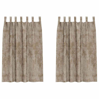 Vidaxl velvet gordijnen 2 pcs champagne 175 x 140 cm fluweel