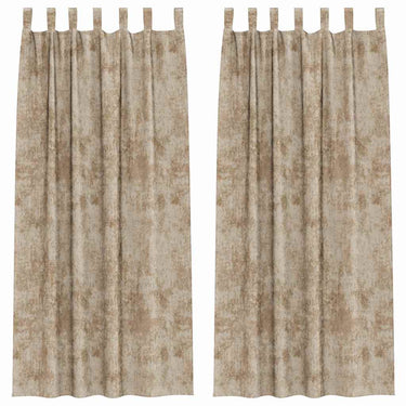 Vidaxl velvet gordijnen 2 pcs champagne 260 x 140 cm fluweel