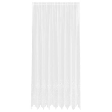 Vidaxl kantgordijn met gordijnen bloemen wit 300 x 200 cm polyester