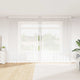 Vidaxl kantgordijn met gordijnen bloemen wit 300 x 300 cm polyester