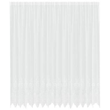 Vidaxl kantgordijn met gordijnen bloemen wit 300 x 400 cm polyester