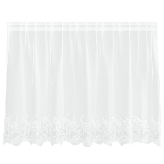 Vidaxl kantgordijn met gordijnen wit 200 x 120 cm polyester