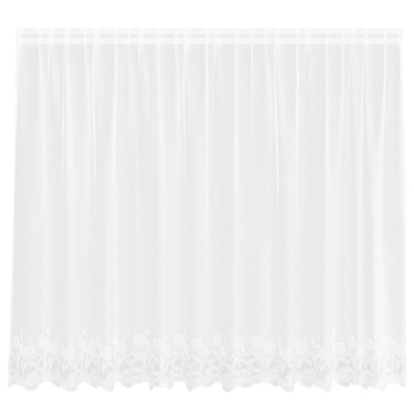 Vidaxl kantgordijn met gordijnen wit 300 x 140 cm polyester