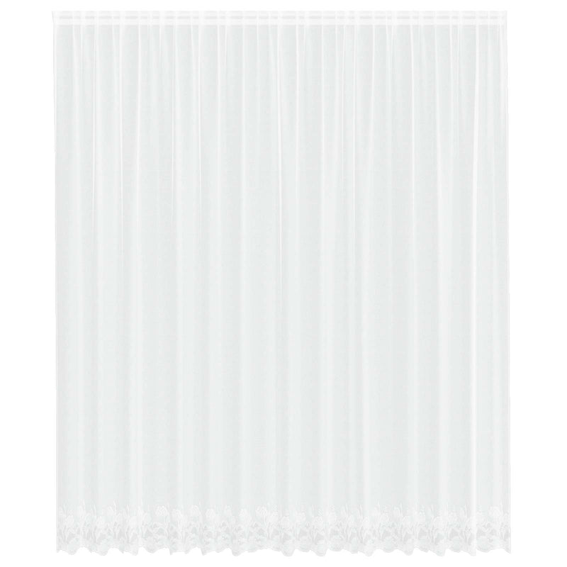 Afbeelding laden in galerijviewer, Vidaxl kantgordijn met gordijnen wit 400 ×300 cm polyester
