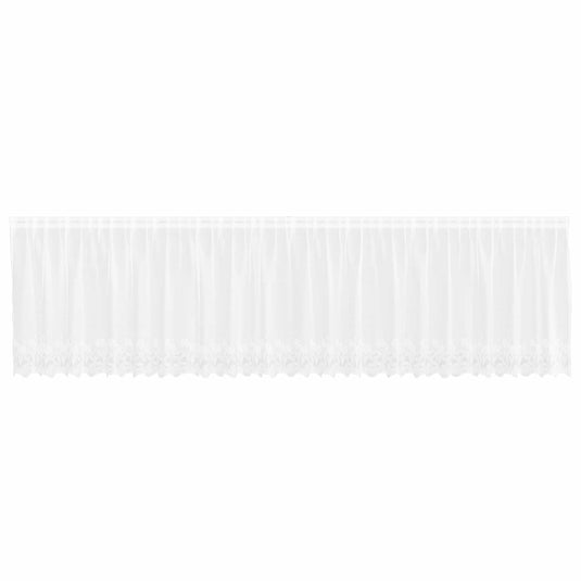 Vidaxl kantgordijn met gordijnen wit 600 x 100 cm polyester