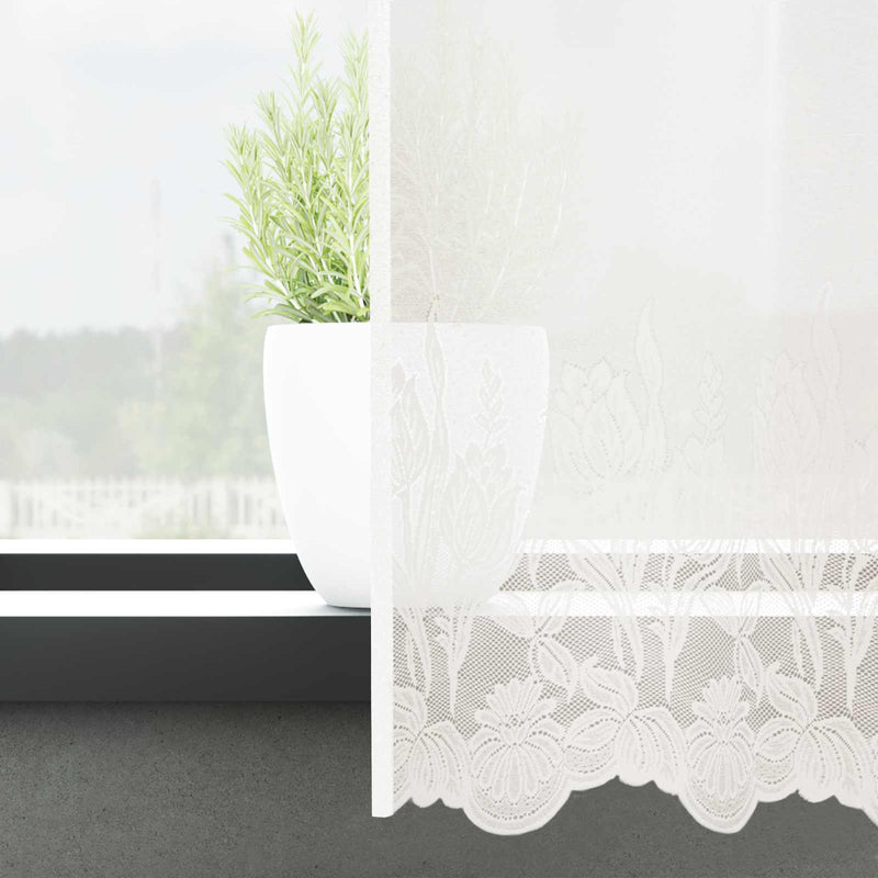 Chargez l'image dans la visionneuse de la galerie, Vidaxl kantgordijn met gordijnen wit 900 x 100 cm polyester
