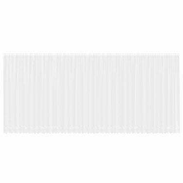 Vidaxl kantgordijn met gordijnen bloemen wit 200 x 900 cm polyester
