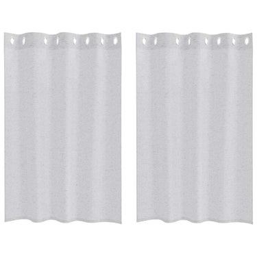 Vidaxl voile gordijn 2 pcs lichtgrijs 140 x 140 cm polyester
