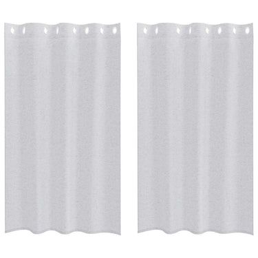 Vidaxl voile gordijn 2 pcs lichtgrijs 175 x 140 cm polyester