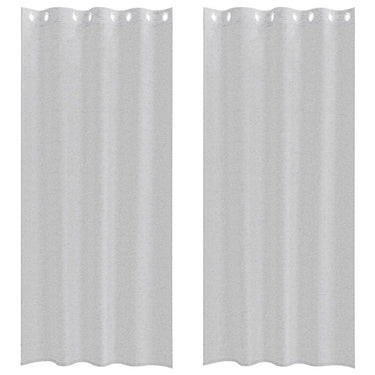 Vidaxl voile gordijn 2 pcs lichtgrijs 245 x 140 cm polyester
