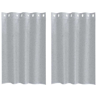 Vidaxl voile gordijn 2 pcs donkergrijs 140 x 140 cm polyester