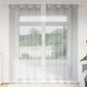 Vidaxl voile gordijn 2 pcs donkergrijs 260 x 140 cm polyester