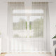 Vidaxl voile gordijn met gordijnen 2 pcs crème 260 x 140 cm polyester
