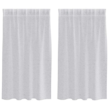 Vidaxl voile gordijn 2 pcs lichtgrijs 140 x 140 cm polyester