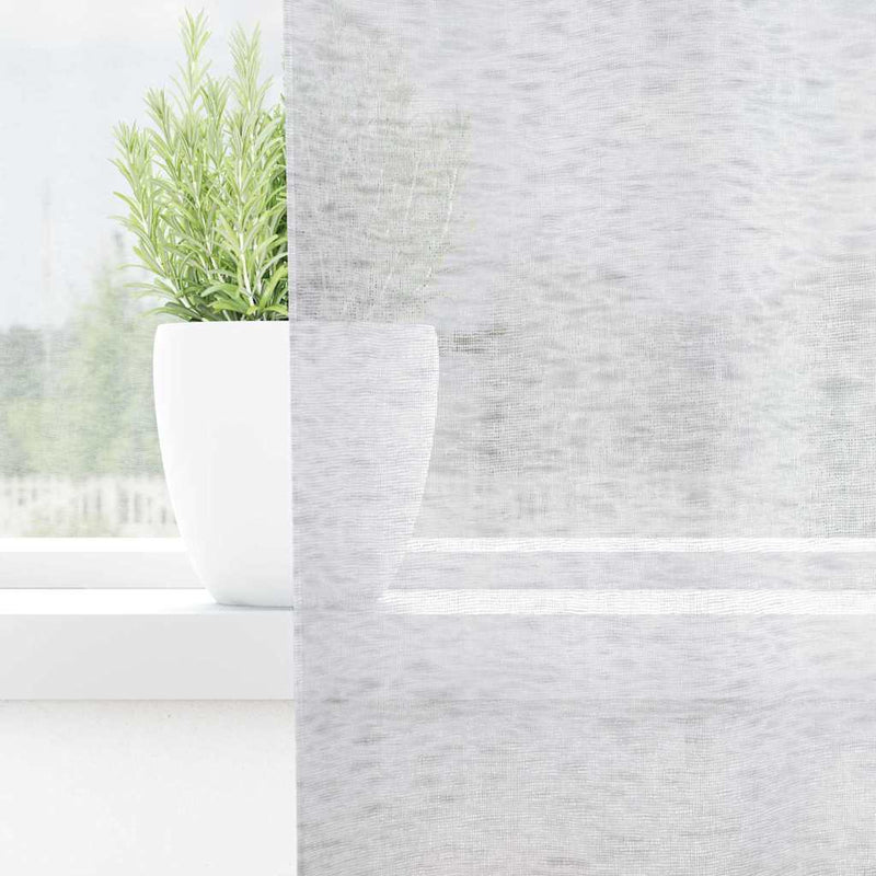 Chargez l'image dans la visionneuse de la galerie, Vidaxl voile gordijn 2 pcs lichtgrijs 175 x 140 cm polyester
