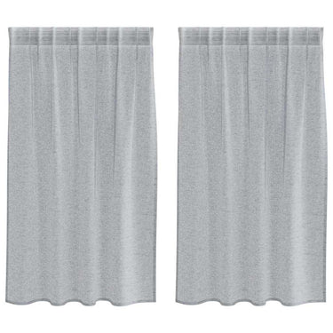 Vidaxl voile gordijn 2 pcs donkergrijs 140 x 140 cm polyester