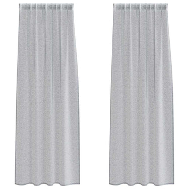 Vidaxl voile gordijn 2 pcs donkergrijs 225 x 140 cm polyester