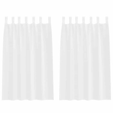 Vidaxl voile gordijn met gordijnen 2 pcs wit 175 x 140 cm polyester