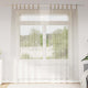 Vidaxl voile gordijn met gordijnen 2 pcs zand 225 x 140 cm polyester