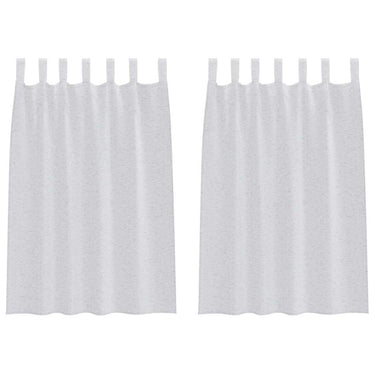 Vidaxl voile gordijn 2 pcs lichtgrijs 140 x 140 cm polyester